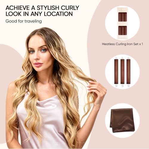 Heatless Curls Overnight Hair Care Set - Jumbo Velvet Hair Curlers - Image 5