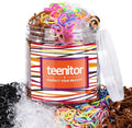 Teenitor Hair Elastics, 2000pcs Hair Rubber Bands, Clear,Black,Brown by PERFECTYOURBEAUTY