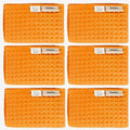 Luxury Organic Japanese Cotton Waffle Bath Towel | Thick, Absorbent, Quick Dry Bathroom Towels for Shower, Sauna, Onsen| Hotel & Spa Quality, Gift-Ready (Coral Orange, Face Towel (6 Pack)) by KOSMU