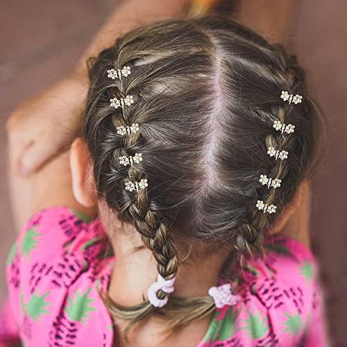 Mini Claw Clips with No-Slip Grip - Glitter and Rhinestone Hair Accessories in Mixed Colors, Metal Clamps for Girls and Women (Silver-13Colors) - Image 2