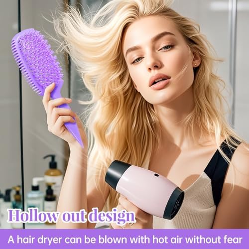 Curly Hair Lovers Gifts Detangler Wet & Dry Hair Brush for Women - Curl Defining Curly/Wavy Brush, Shower & Travel Friendly - Image 5