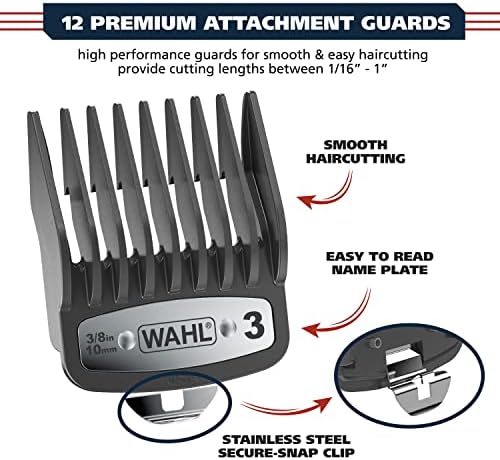 Wahl USA Pro Ultra Quiet Torque Corded Hair Clipper, Metal Housing - Image 6