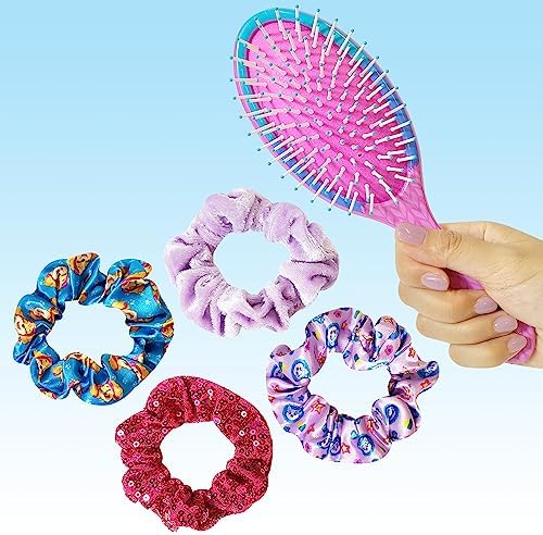 Luv Her Paw Patrol Hair Accessories Set - 9 inch Detangling Brush, 4 Scrunchies & Hair Ties for Girls - Image 2