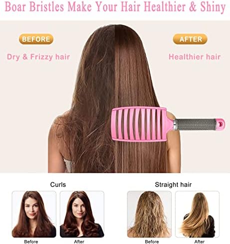 Pain-Free Detangling Brush for Women & Kids, Wet & Dry Hair, All Hair Types - Image 2