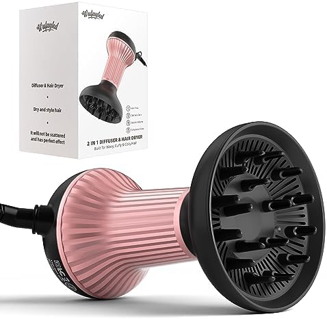 WUFAYHD Diffuser Hair Dryer for Curly Hair, 2-in-1 Hair Dryer with Diffuser by WUFAYHD