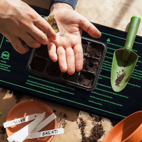 EAGLE PEAK Seedling Heat Mat 10”x20”, UL & MET-Certified Heating Pad for Seed Starting, Waterproof Heating Mat for Seed Germination, Warm Hydroponic Gardening Heating Pad, Contains (1) Warming Mat - Image 5