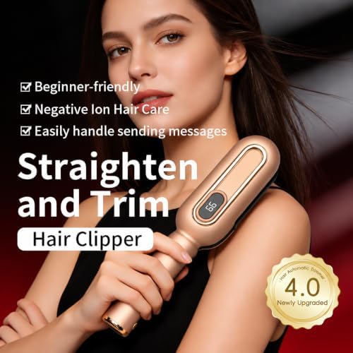 Cordless Split Ends Trimmer for Hair, Rechargeable Hair Care Tool-Gold - Image 4