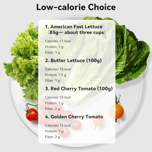 inbloom Organic Salad Green Seed Pod Kit for AeroGarden, Ahopegarden Hydroponics Growing System, Low-Calorie Food, 7-Pods (350+ Seeds, Include Fast and Butter Lettuce, Red and Golden Cherry Tomato) - Image 3