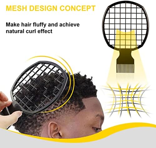 Selalu Curl Sponge Set with Glove, Metal Brush Pick and Twist Comb for Men and Women - Image 2