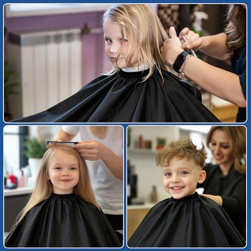 MMBABY Child Hair Cutting Waterproof Cape Barber Kids Hair Styling Cape Professional Home Salon Camps - Image 5