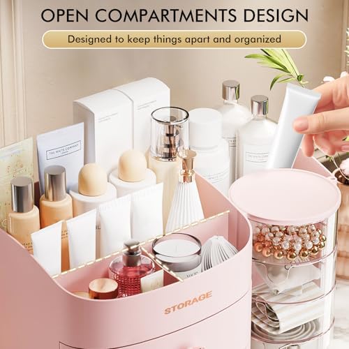 Makeup Organizer Countertop with Drawers, Make up Organizers for Vanity - Image 4