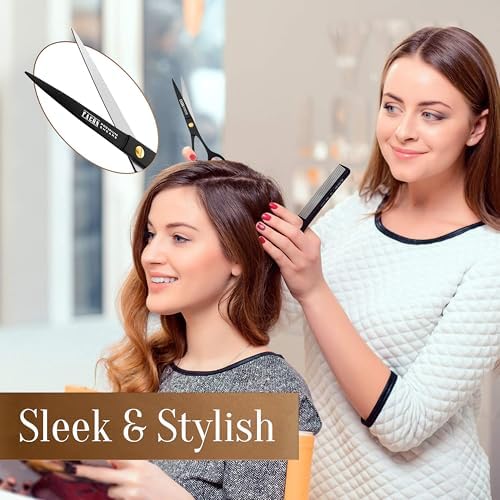 Facón Hair Cutting Scissors - Professional Hair Scissors 6.5 Inch Razor Edge Barber Shears Salon Hair Cutting Shears - Japanese Stainless Steel - Precision Cutting Premium Shears for Men, Women & Kids - Image 3