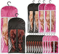 Wig Storage Bags with Hangers, 16 Pack, 2 Sizes, Clear Window by Nenkarn