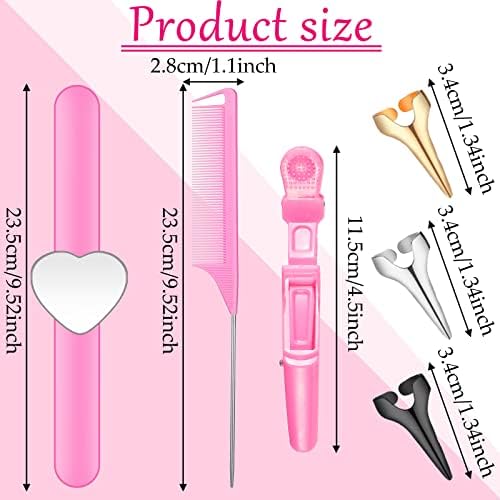 Patelai 22 Pcs Hair Braiding Tools with Magnetic Wrist Sewing Set, Pink - Image 2