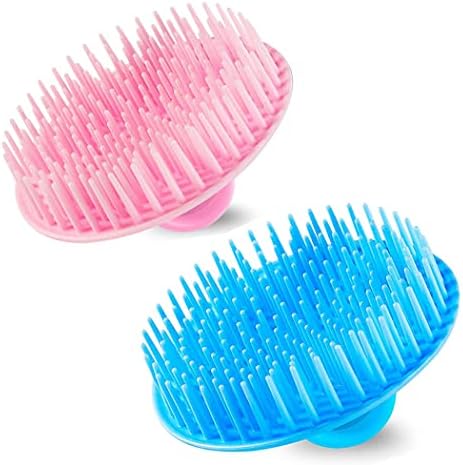 2PCS Hair Scalp Scrubber Massager Brush Head Exfoliator Shower Shampoo Comb by YEALIFE
