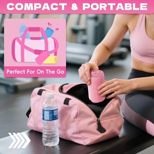 Microfiber Gym Towels for Showering Working Out Quick Dry Negative ions Large Middle Small Sizes Lightweight Gym Towel for Men Women Tennis Sports Towels for Body Hot Yoga Fitness Essentials - Image 6