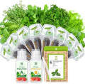 Herb Seed Pods for All Hydroponics Growing Systems, 8 Pods with 600+ Seeds of Cilantro, Thyme, Mint, Genovese Basil, Curly Parsley and Dill by HiHOYA