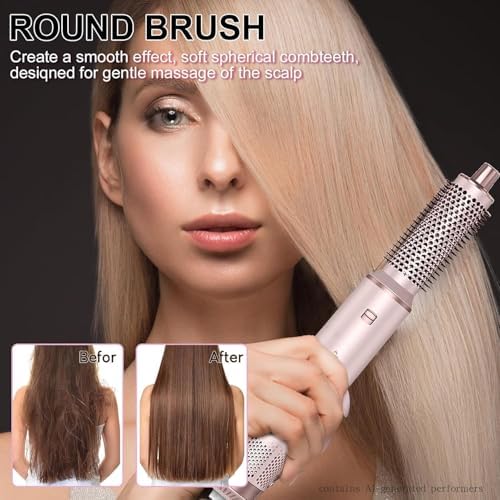 Dryhsip 5 in 1 Hair Styler & Wrap Air Curler, Low-Speed Hair Tools (Pink) - Image 6