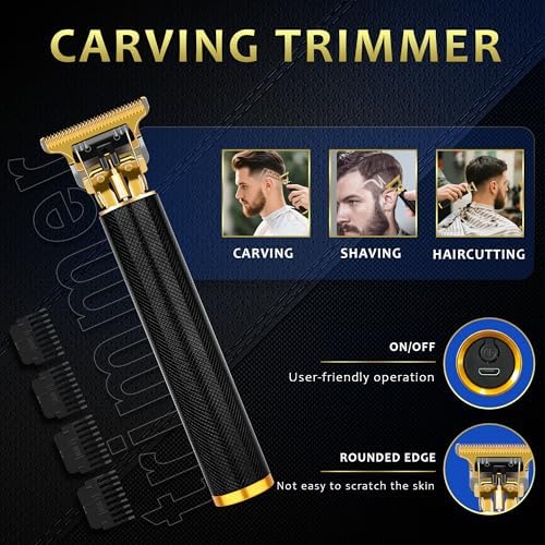 Hair Clippers for Men with LED Display, 4-Piece Cordless Grooming Kit with Hair Clipper, Beard Trimmer, Foil Shaver & Nose Trimmer, Complete Set for Home Barber - Image 4