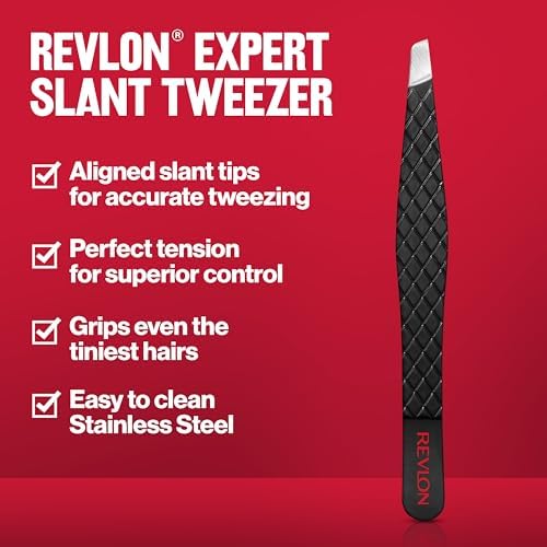 Revlon Expert Slant Tweezer, High Precision For an Easy Hair Removal, Made With Stainless Steel, 1 Count (Pack of 12) - Image 3