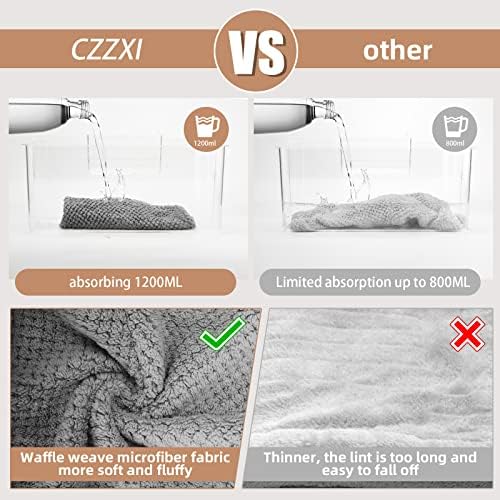CZZXI 3 PCS Microfiber Hair Towel, Hair Wraps for Women Wet Hair - Image 3