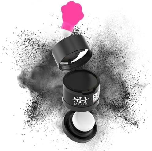 Sevich Hairline Powder 2.0，Instantly Conceals Hair Loss, Root Touch up Powder, Hair Shadow Toppers for Women & Men Thinning Gray Hair, Windproof & Sweatproof, 48H Makeup Lasting, Black by SEVICH