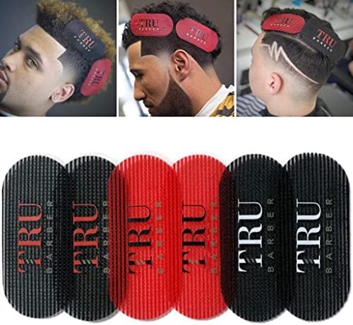 TRU BARBER HAIR GRIPPERS ® 3 COLORS BUNDLE PACK 6 PCS for Men and Women - Salon and Barber, Hair Clips for Styling, Hair holder Grips (Black/Red/Black) - Image 2
