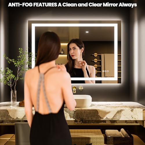 LOAAO 50"X36" LED Bathroom Mirror with Lights, UL Listed - Image 2