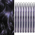 Hair Tinsel 8 Packs 1600 Strands 50 Inch Tinsel Hair Extensions Heat Resistant Glitter Sparkling Shiny Fairy Hair Accessories for Women(Dark gray, 50Inch) by Sala