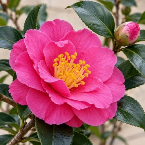Shishi Gashira Camellia Shrub - 16-22" Tall Live Plant - 3 Gallon Pot - Image 4