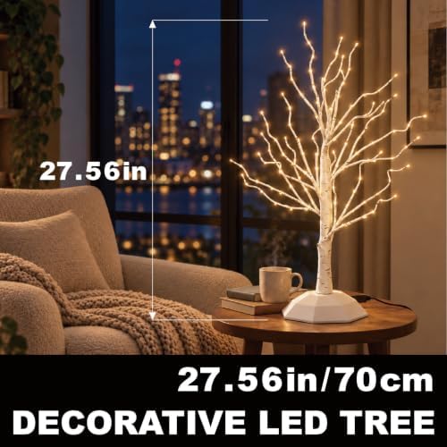 Tabletop Size,Decorative White Birch Tree Lights - Image 3
