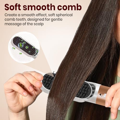 Hair Dryer Brush 5 in 1, Negative Ion Blow Dryer Brush Set -110,000 RPM High -Speed Hot Air Brush Air Styler Curling Wrap Air Curler,Curling Iron Hair Styling Tool for Straight Curl Drying Smoothing - Image 6