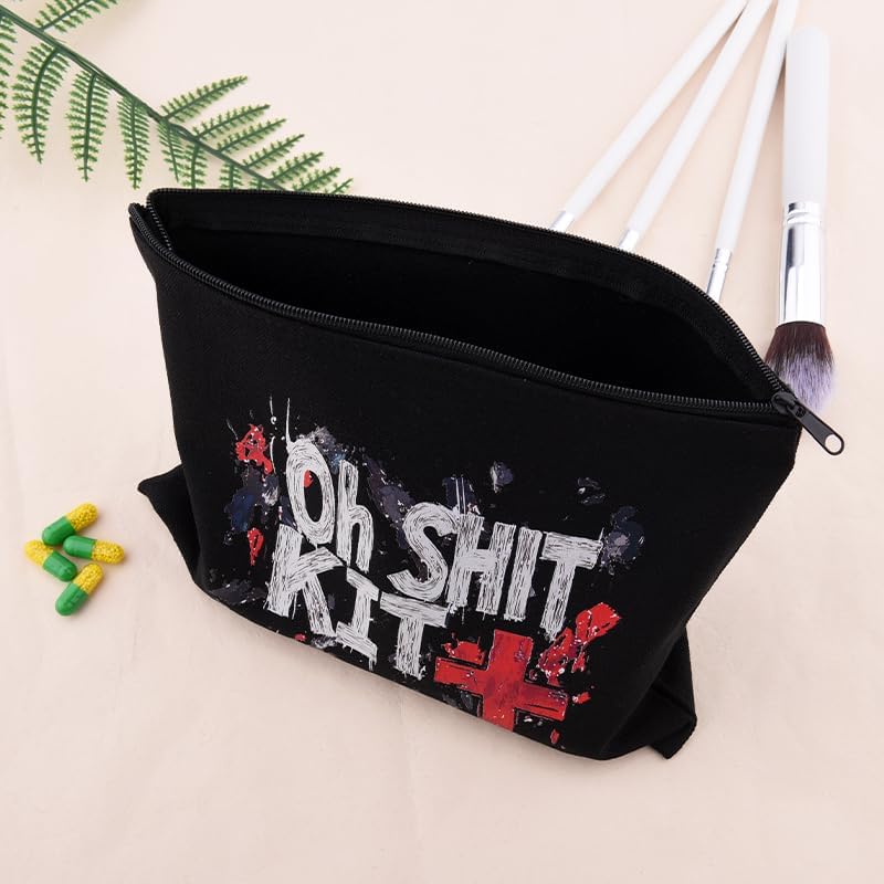 Hangover Recovery Kit Gift Bags Medical Cross Pouch Bachelorette Party Favor Gift Bags Survival Kit Makeup Bag Canvas Pill Pouch Organizer Aid Bag Pouches Pharmacy Funny Medicine Container for Travel - Image 6