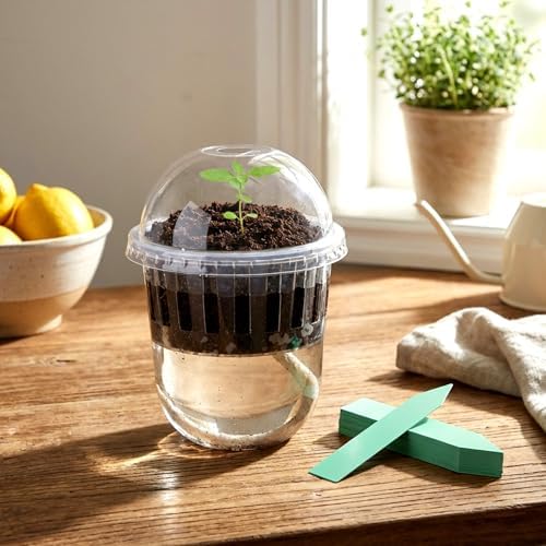 50 Pack Self Watering Propagation Pots, 12 oz Seed Starter Cups - Image 4