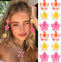 GQLV Flower Hair Claw Clips-12PCS Small Claw Clips for Thick/Thin Hair Claws,Strong Hold Nonslip Cute Hair Clips for Women Girls,Hawaiian Hair Accessories Holiday Gifts by Firstchoiceforqualitylife