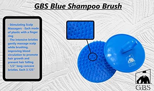 G.B.S Hair Scalp Massager Shampoo Brush-Scalp Brush for Hair Washing, Women, Men & Pet Grooming, Blue - Image 2