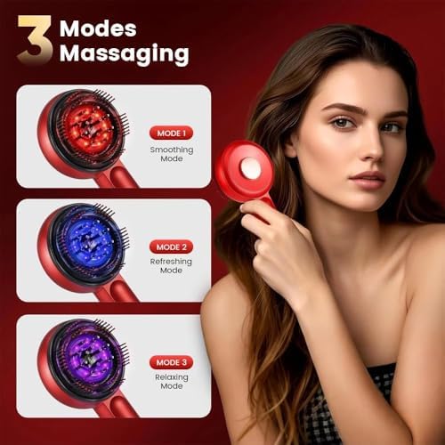 3 in 1 Scalp Massager Hair Growth Hair Oil Applicator, Electric Scalp Brush for Deep Cleansing, Stimulates Hair Regrowth for Men & Women, Waterproof Head Massager for Scalp Care and Relaxation at Home - Image 3