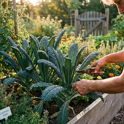 1000 Lacinato Kale Seeds for Planting - Tuscan Heirloom Dinosaur Kale, Non-GMO, USA Grown by RDR Seeds - Image 6