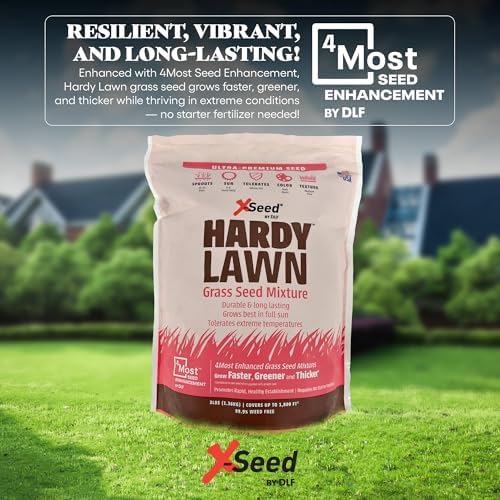 X-Seed Hardy Lawn Grass Seed Mixture - Durable, Long-Lasting Lawn Solution for Full Sun, Withstands Extreme Temperatures & Heavy Traffic, Ideal for Backyards, 3 lbs. - Image 3