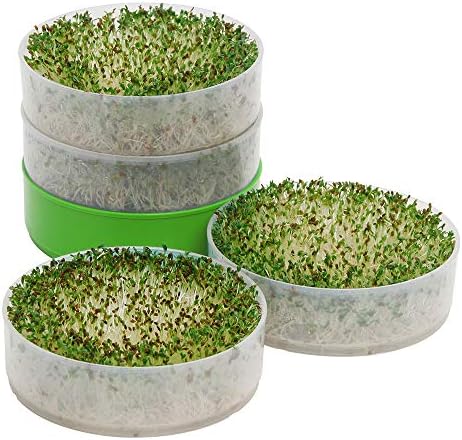 KITCHEN CROP Deluxe Seed Sprouter with 4 Growing Trays and 1 Seed Packets, (Alfalfa Seeds) Easily Grow Sprouts Indoors for a Healthy Lifestyle - Image 4