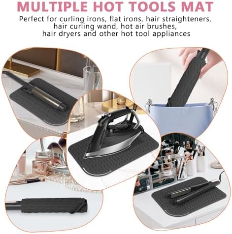 Larger Size Silicone Heat Resistant Mat for Hair Tools(12" x 9") - Image 5