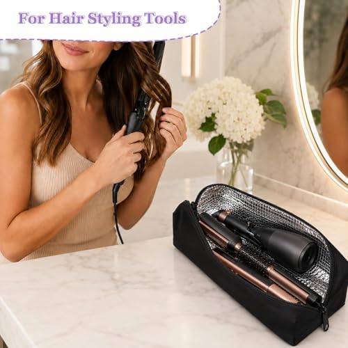 Heat Resistant Hair Tools Travel Bag Water-Repellent Hot Tool Organizer Bag - Image 6