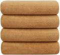 JML Microfiber Bath Towels, 30" x 60", 4 Pack, Beige by JML