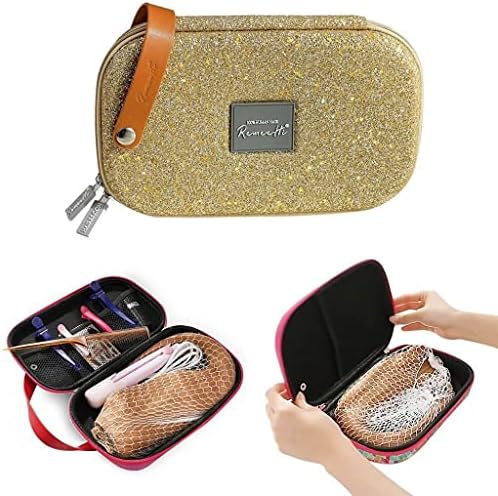 RemeeHi Lace Wig Travel Bag Storage Case, Hair Tools Hairdressing Bag, Stylist Cosmetic Organizer With Accessory Pockets Small G106 - Image 3