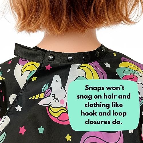 Plum Hill Kids Pink Leopard Hair Cutting Cape - Toddler XS-Small - Image 4