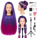 Mannequin Head with Hair 28" Doll Head for Hairdresser & Tripod Stand by Opini