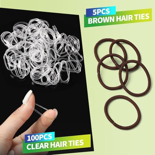 YGDZ Dance Hair Accessories Kit, Ballet Dance Stuff, Hair Nets for Buns, Bobby Pins Brown, Clear Elastic Hair Ties, Dance Competition Must Haves for Ballet Girls Women，Brown - Image 5
