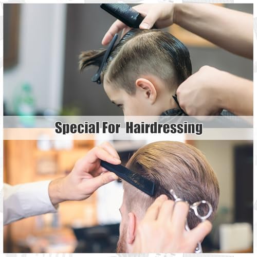 NICEMOVIC 10 in 1 Hair Cutting Barber Cape with Neck Duster Brush Barber Brush Neck Strips Hair Combs Hair Clips, Professional Barber Accessories Cleaning Supplies for Salon Haircut Styling (Stripe) - Image 6