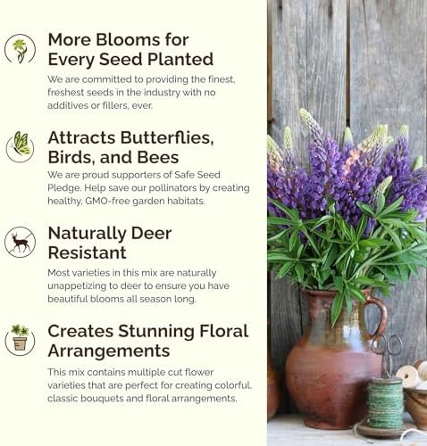 Eden Brothers Texas Wildflower Mixed Seeds for Planting, 1/4 lb - Image 4