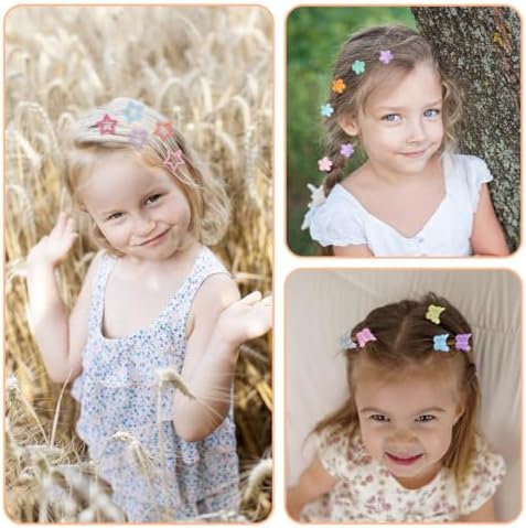 120 PCS Mini Hair Clips Girls Hair Accessories Matte Claw Clips - Image 7